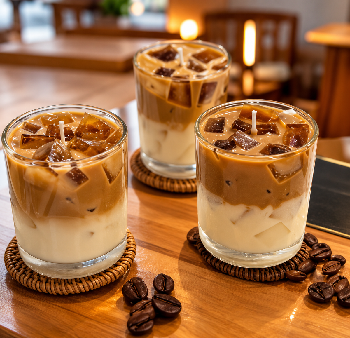 CANDELOR Caramel Iced Coffee Candle – Glass Jar